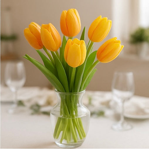 Vela Decorativa | Bouquet de Tulipanes Grande | Diseño Premium | Decoración Exclusiva
