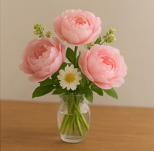 Vela Decorativa | Bouquet Chico | Diseño Artesanal | Detalle Elegante