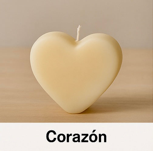 Vela Decorativa Corazón Clásico | Decoración Hogar | Regalo Romántico o Autocuidado