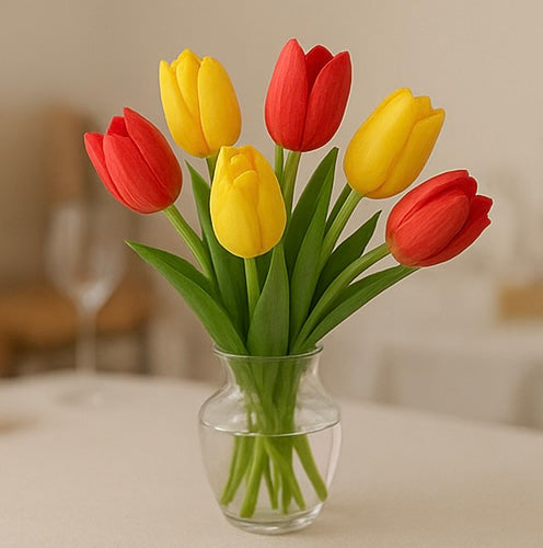 Vela Decorativa | Bouquet de Tulipanes Grande | Diseño Premium | Decoración Exclusiva